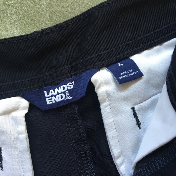 (Size 4) Women's Cargo Pants by Lands End in Black - Picture 5 of 8
